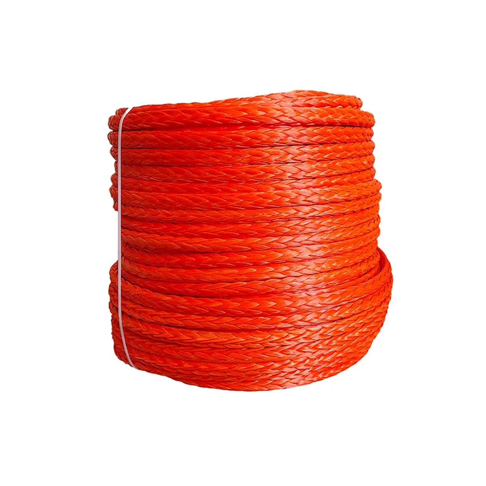 14 mm x 100 m Wytrzymała syntetyczna lina do wyciągarek samochodowych, wytrzymała lina holownicza do pojazdów ATV i UTV Z wysoką widocznością(Red)