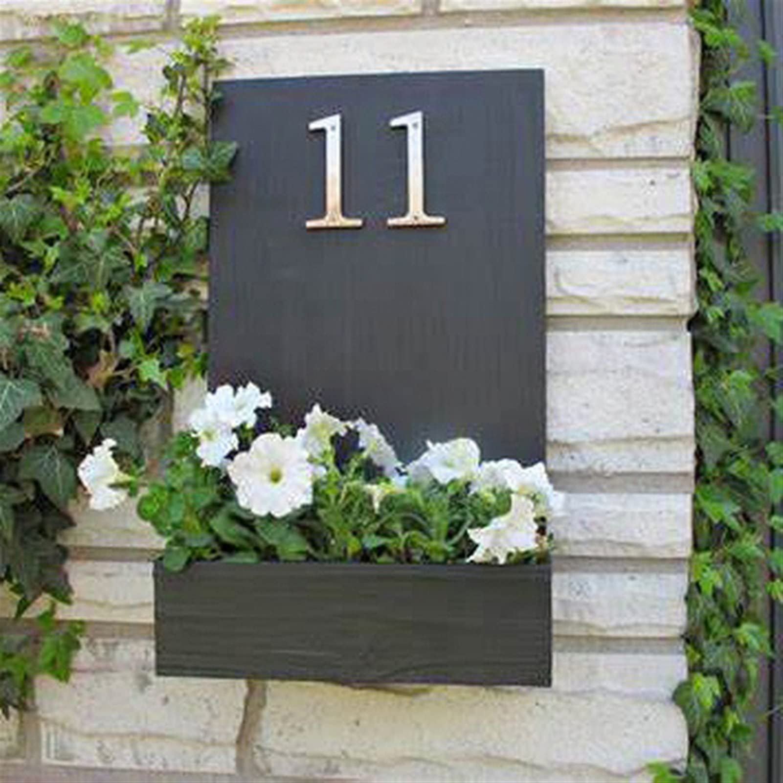 Numero civico della decorazione del giardino parete caffè(4)
