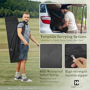 Amazon.com : CAPHAUS One-Push Pop Up 8x8 Canopy Tent, Heavy