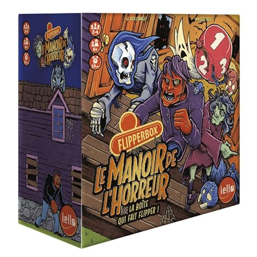 IELLO Flipperbox - Le Manoir de l Horreur - Jeu de Société - De 2 à 4 Joueurs - A Partir de 6 Ans