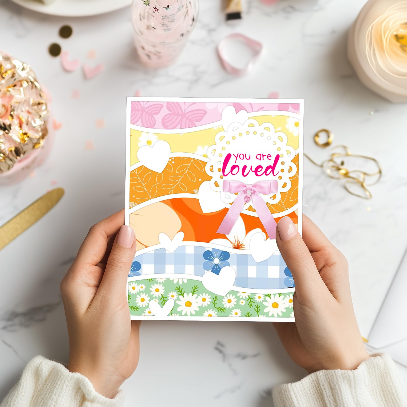 First Class Stamps INFUNLY 27PCS Blessing Words Clear Stamp Set ...