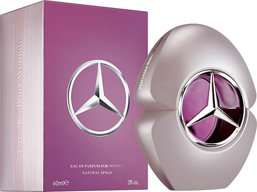 Mercedes-Benz Eau de Parfum Spray para mujer Fragancia de lujo con notas de melocotón, jazmín y vainilla 2 onzas