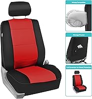 Vista 16 de FH Group - Juego completo de fundas de neopreno para asiento trasero dividido y delantero de respaldo bajo de auto/sedán/SUV, de neopreno, ajuste