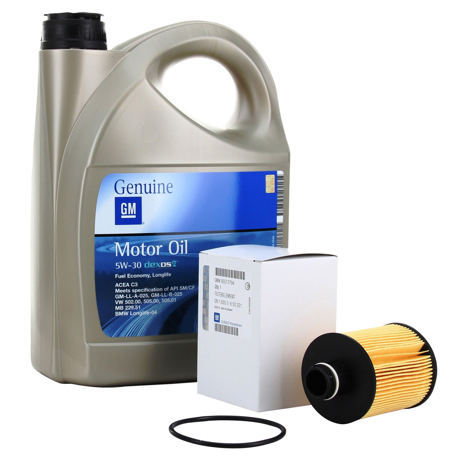 Opel Kit Filtro Lubricante Motor GM General Motor Oil 5w30 5 litros Astra J, Combo, Cascada, Corsa D, Insignia motores1.3 CDTi / 2.0 CDTi Desde el año 2012 en adelante.