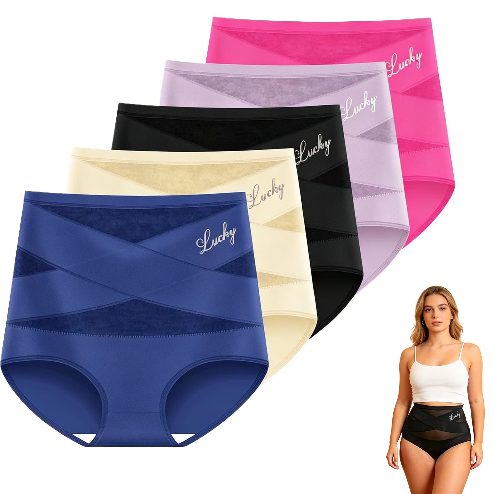 Belayan Culotte Post Partum, Culotte Gainante Belayan | Taille Haute Tissu Respirant Soutien Confortable Facile Enfiler Adaptée à La Morphologie Post-partum Sport et Port Quotidien