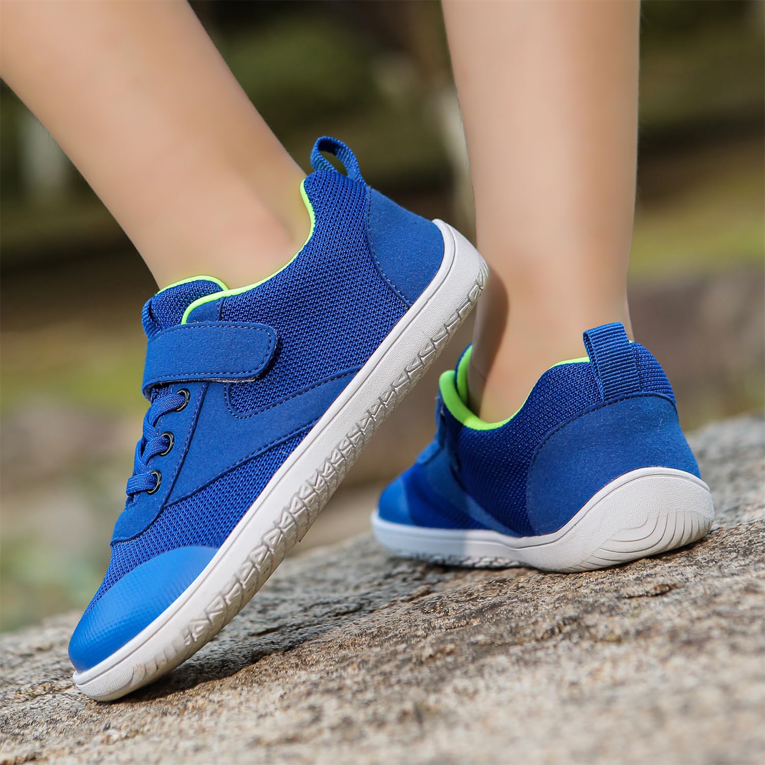 Chaussures pieds nus larges pour garçons et filles - Chaussures de marche minimalistes pour enfants - Chaussures de course sur sentier