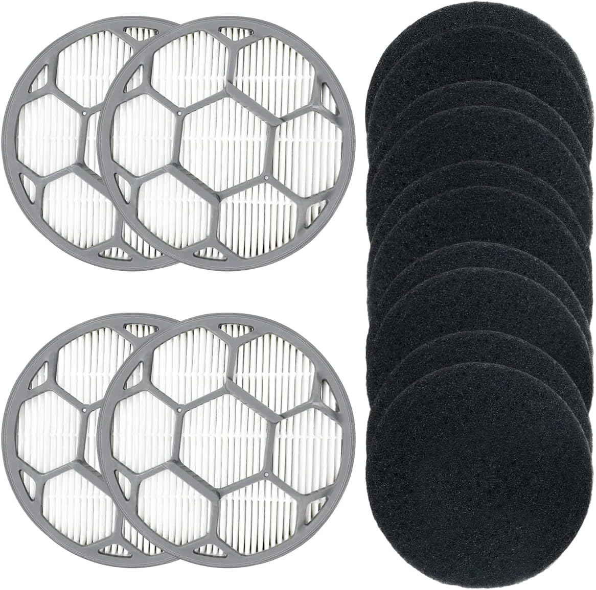 Hepa Filter Sponges Accessories For Neakasa P1 Pet Grooming Kit & Vacuum Replacement Tool Set (4 Filters+10 Sponges)…