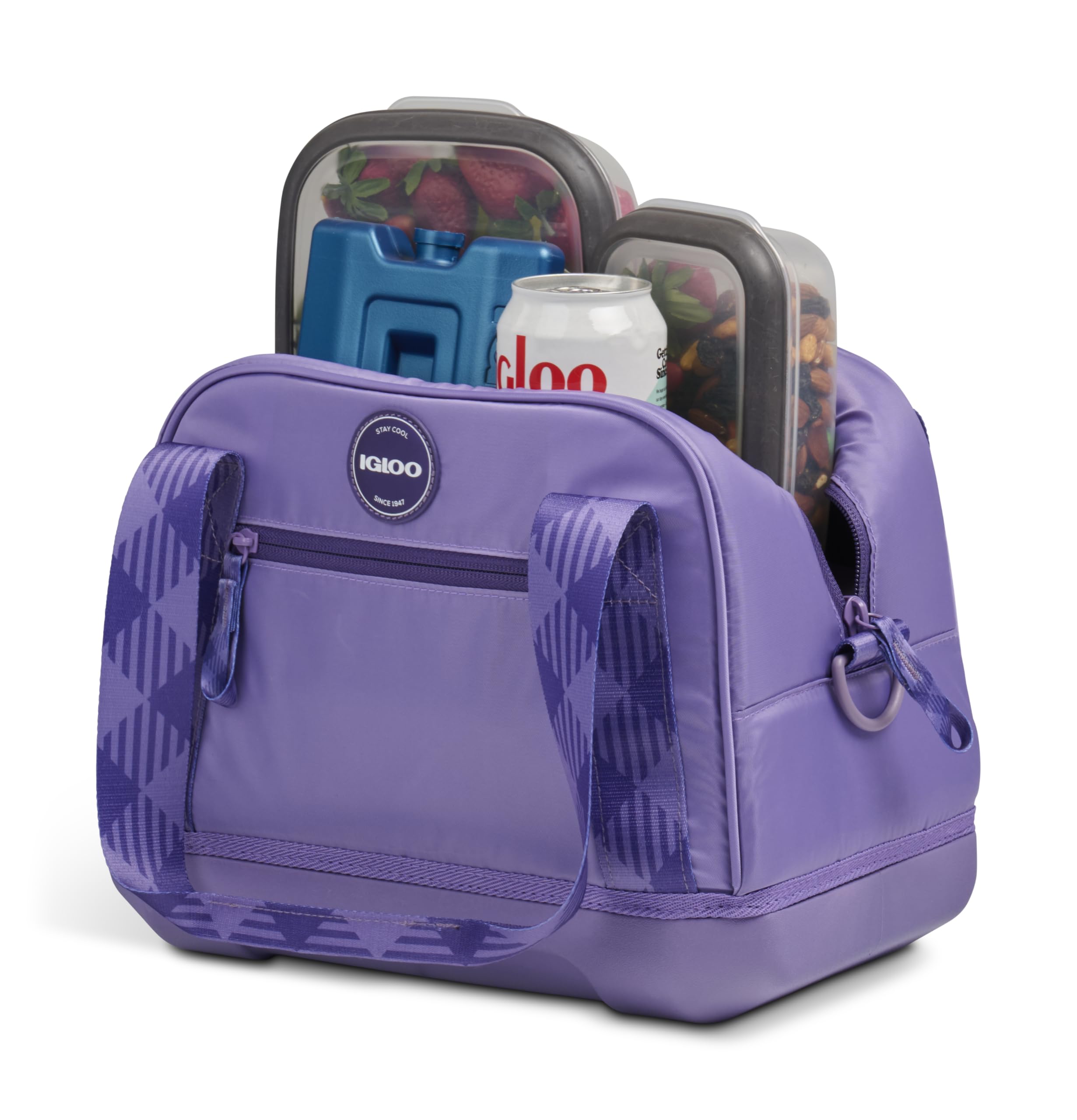 Igloo Tag Along 12-Can Satchel Cooler | Insulated Cooler Bag with Sturdy EVA Base