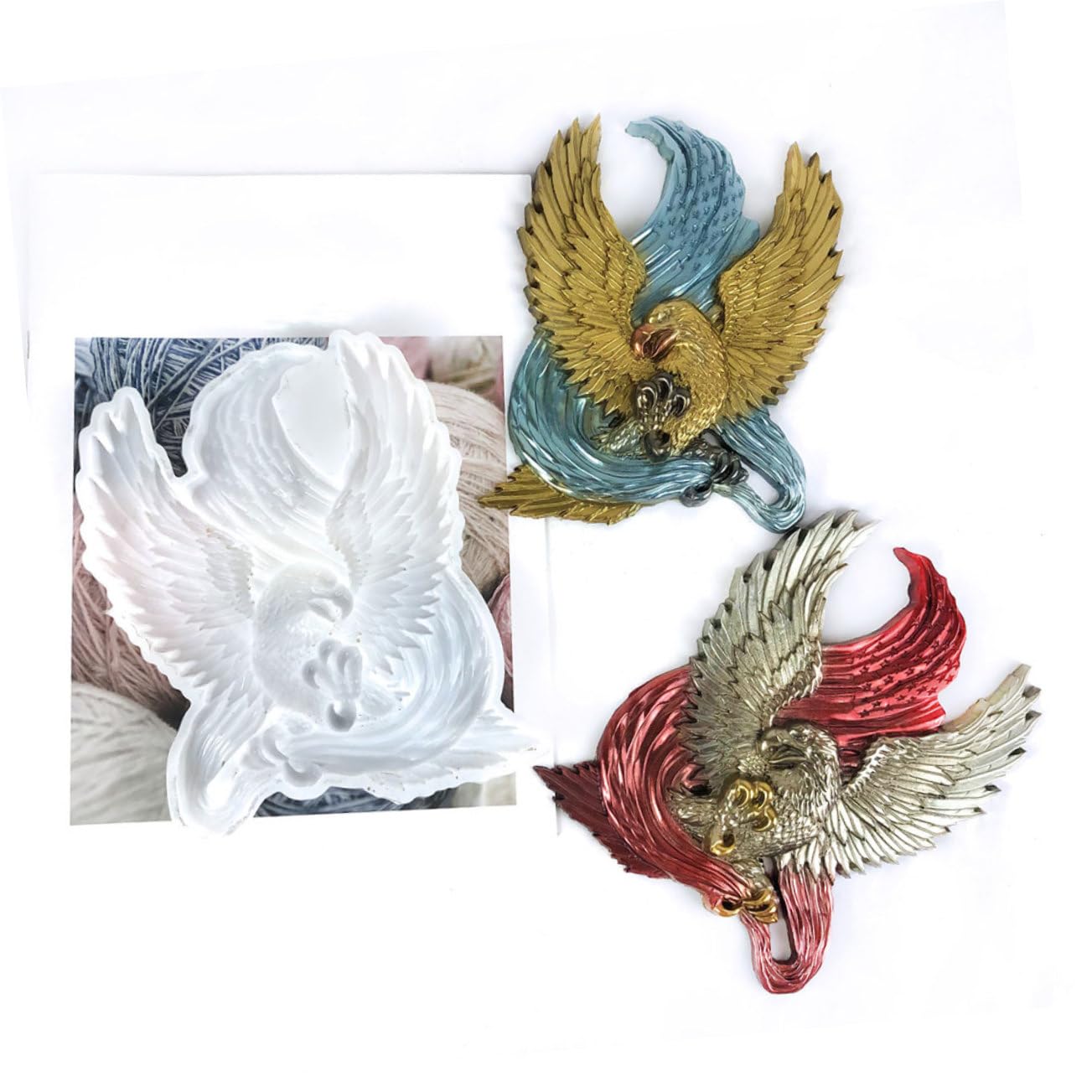 Amazon.co.jp: Frcolor イーグル型 シリコン鋳造型 手作り工芸用 装飾