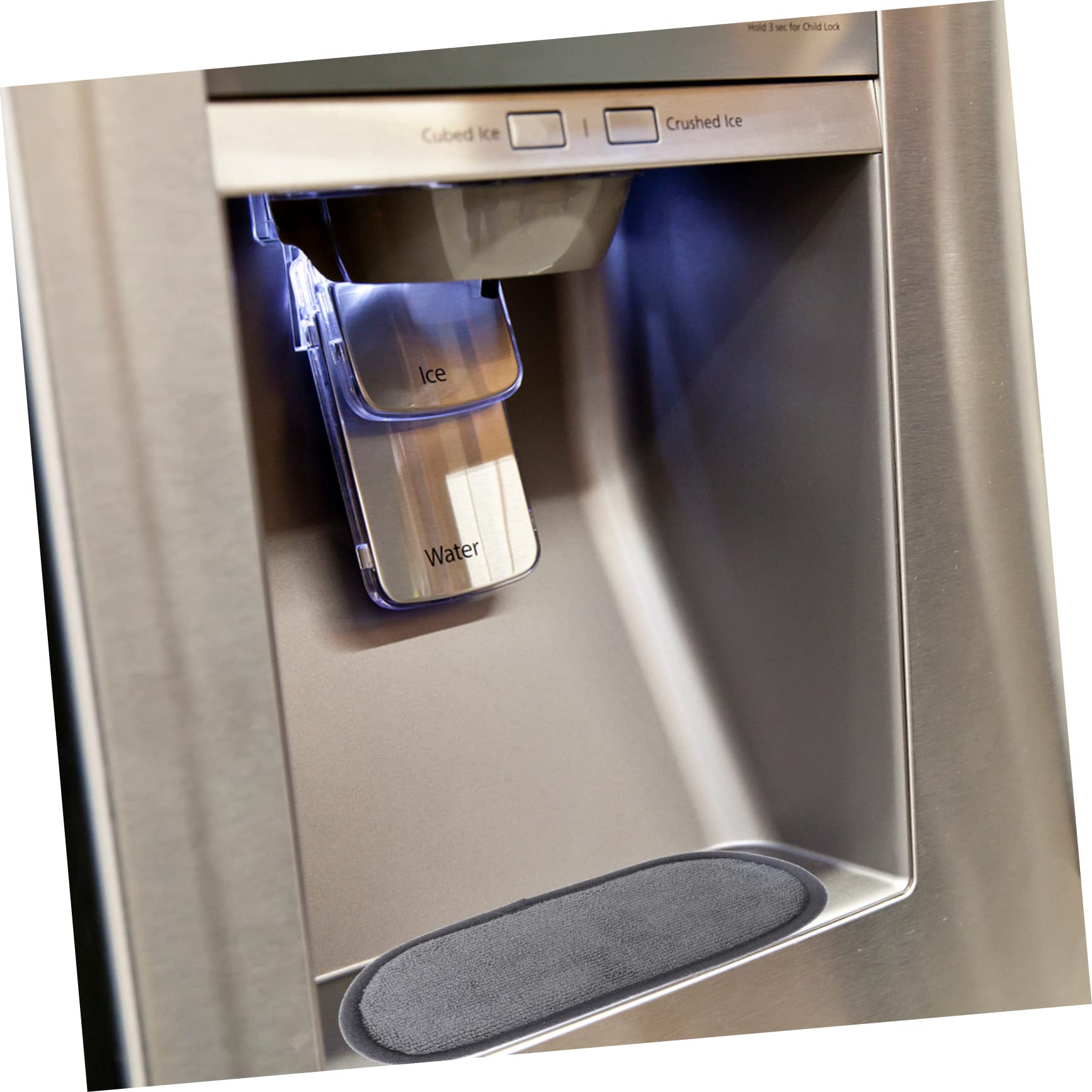 COLLBATH Wasserabsorbierende Mikrofasermatten 4 Stück Kühlschrank Tropfschale Wasserspender Matte Schnelltrocknend Passend für Abtropfschalen