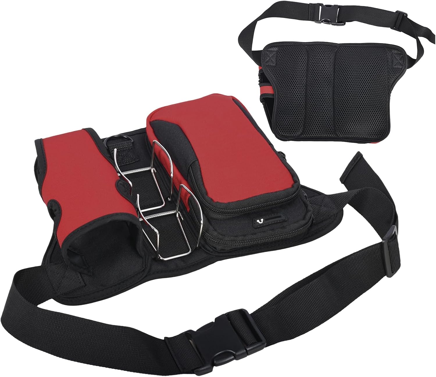 Golf Ball Pouch, Sports Waist Bag, Lightweight Divided Storage Portable Gear Gadgets Organizer for Women Men Water Bottle Travel Outdoor Sports Accessory