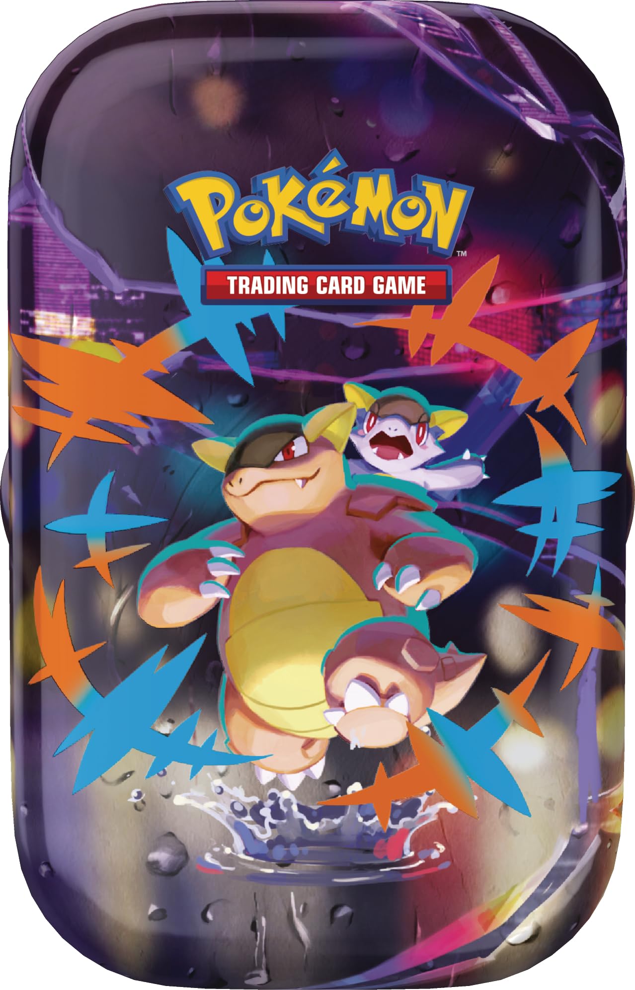 Pokémon Jeu DE Cartes À COLLECTER : Mini Boîte Méga Héros - Méga Kangama (1 Autocollant, 1 Carte Image et 2 boosters)