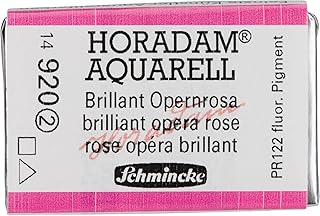 Schmincke Watercolor Pans - Brilliant Opera Rose Full pan