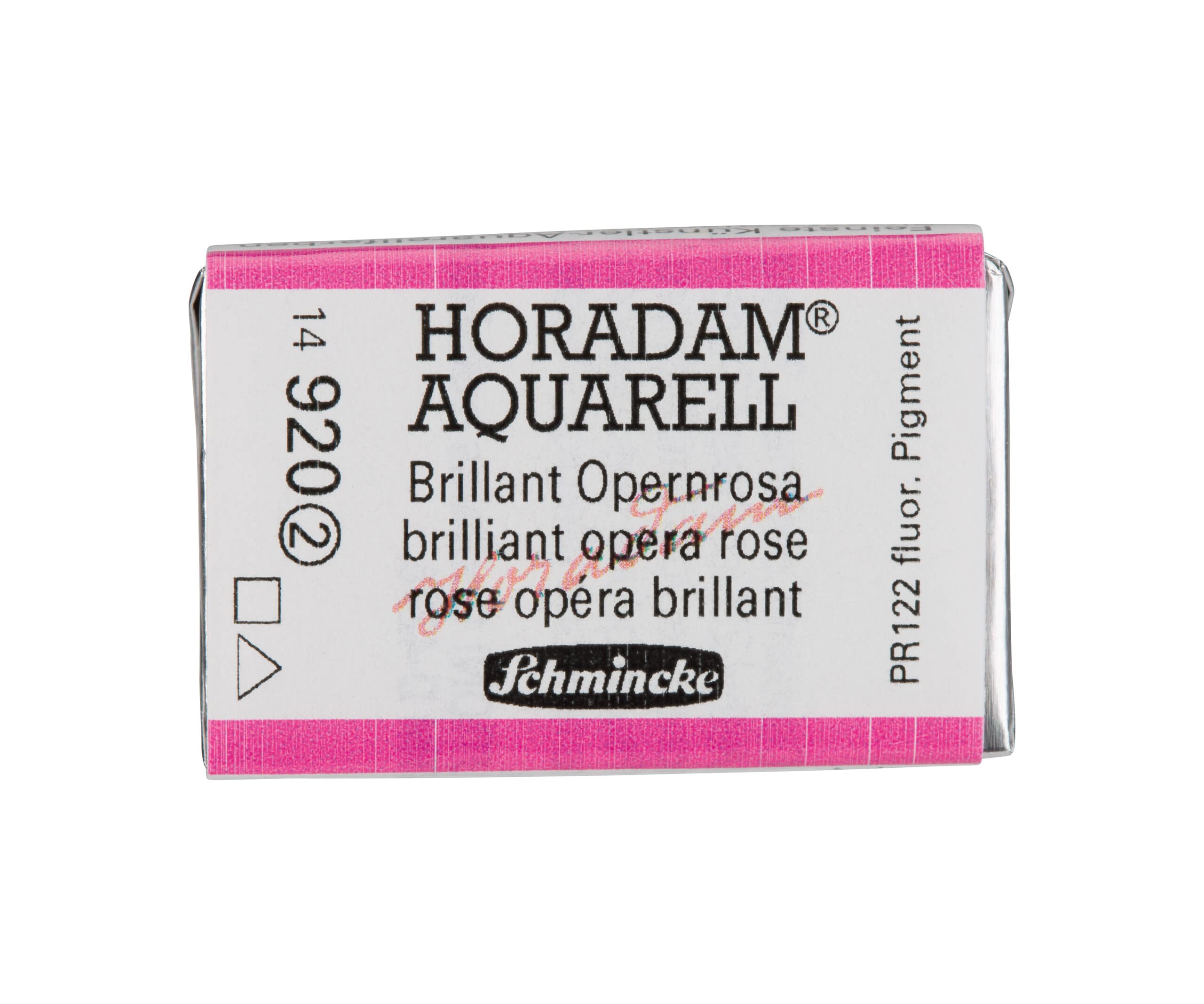 Schmincke Horadam Watercolour Paint Full Pan Brilliant Opera Rose For Artists