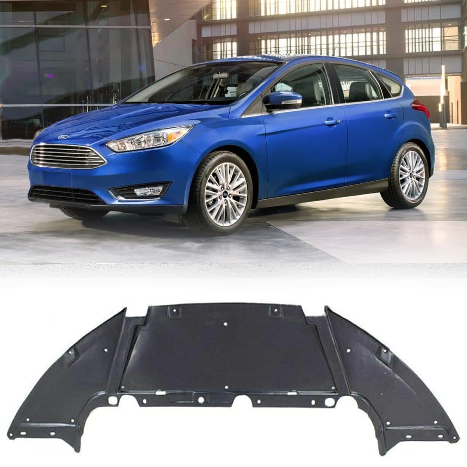 New Replacement of Front Lower Engine Splash Shield Under Cover fits 2012-2018 Ford Focus Air Deflector | FO1228119