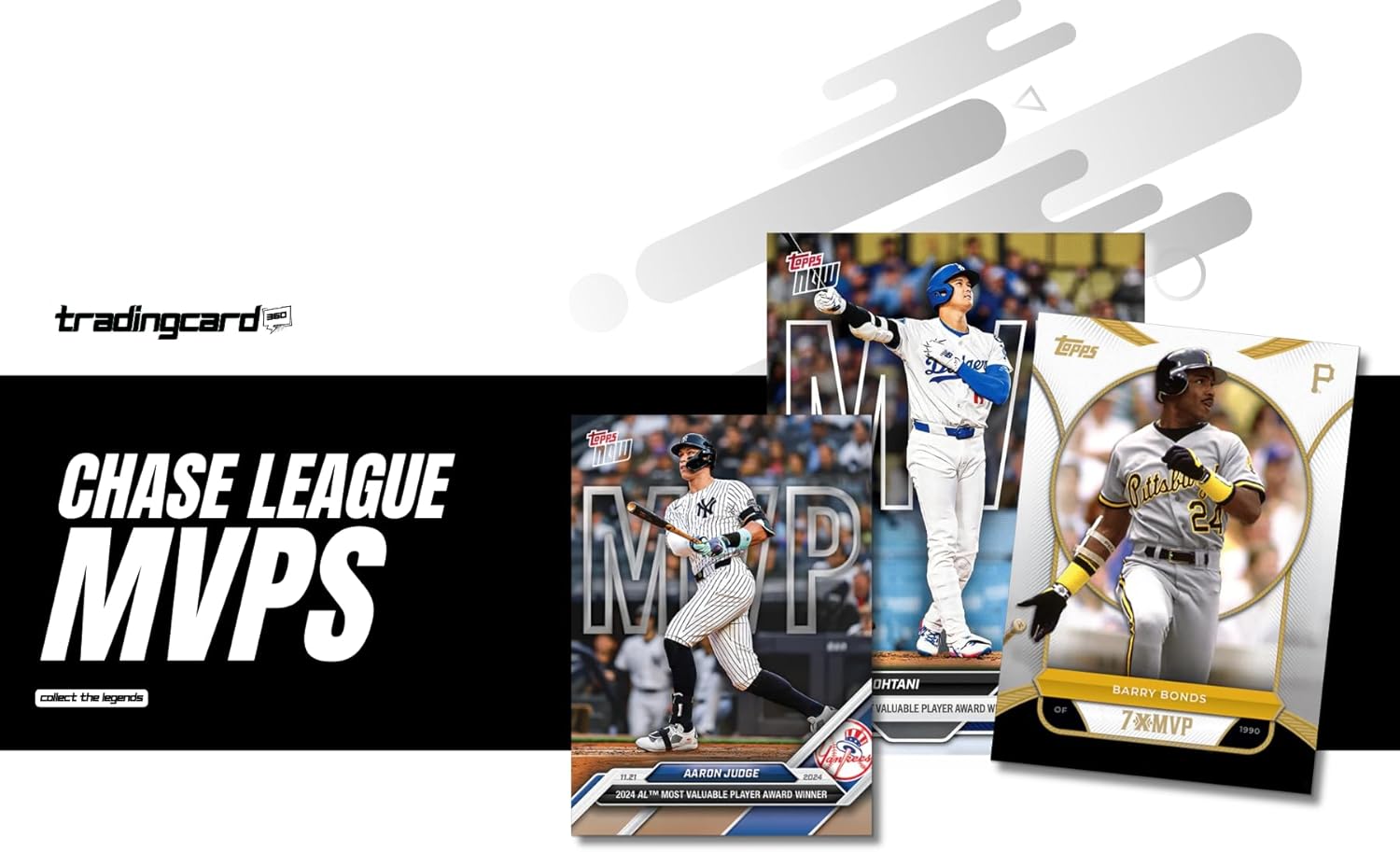 Three Graded Baseball Cards Collect The Legends® Edition│Gem-Mint 10 Guaranteed│Gift for Baseball Fans│by TradingCard360®