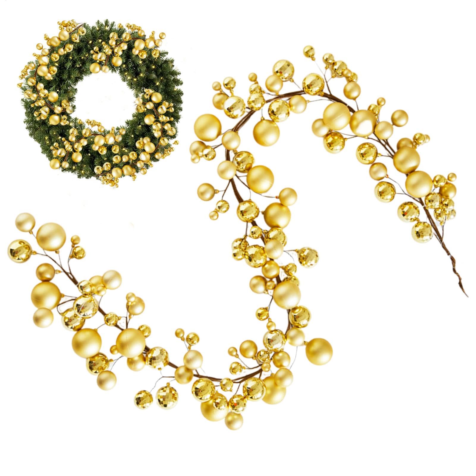 Guirnalda con Bolas para Árbol Navideño Decoración Ajustable