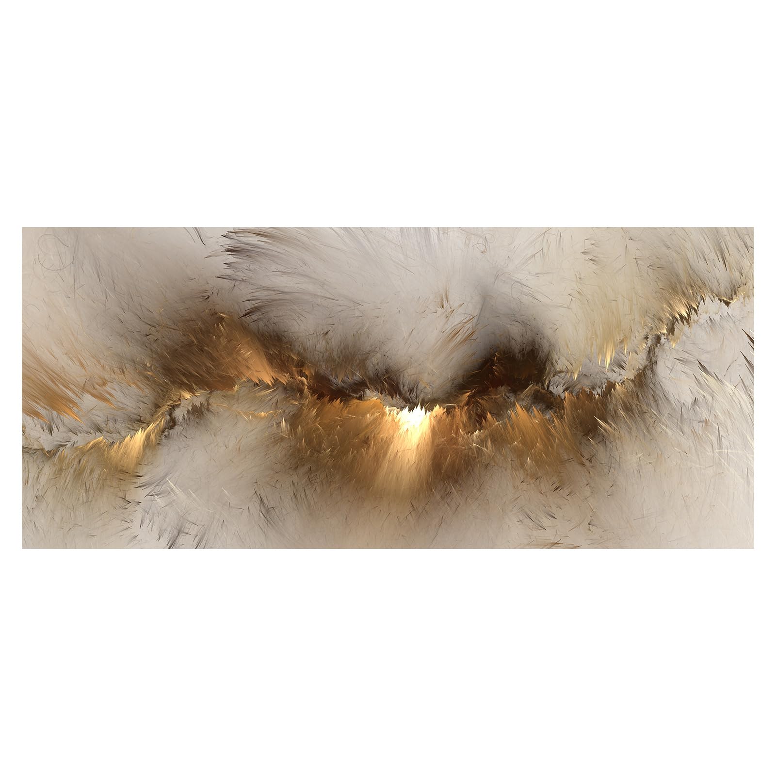 IUNTWEIE Abstract Pictures Modern Abstract Art Colourful Aurora Picture on Canvas Abstract Pictures Wall Picture Living Room Decoration Without Frame (style-2.50 x 100 cm) - Image 2