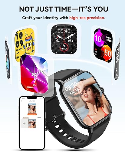 Miniatura 5 de Relojes inteligentes rastreador de actividad física para hombres y mujeres con contador de pasos, monitor de sueño y calorías, podómetro,