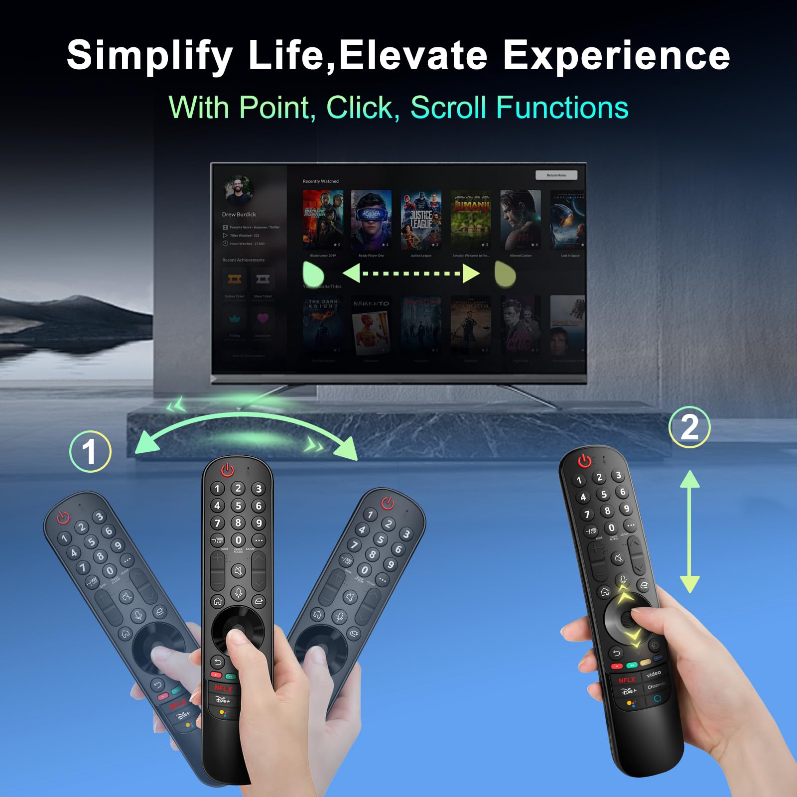 Voice Magic Remote for LG Smart TV Remote Control Replacement with Pointer — Amazon image 8