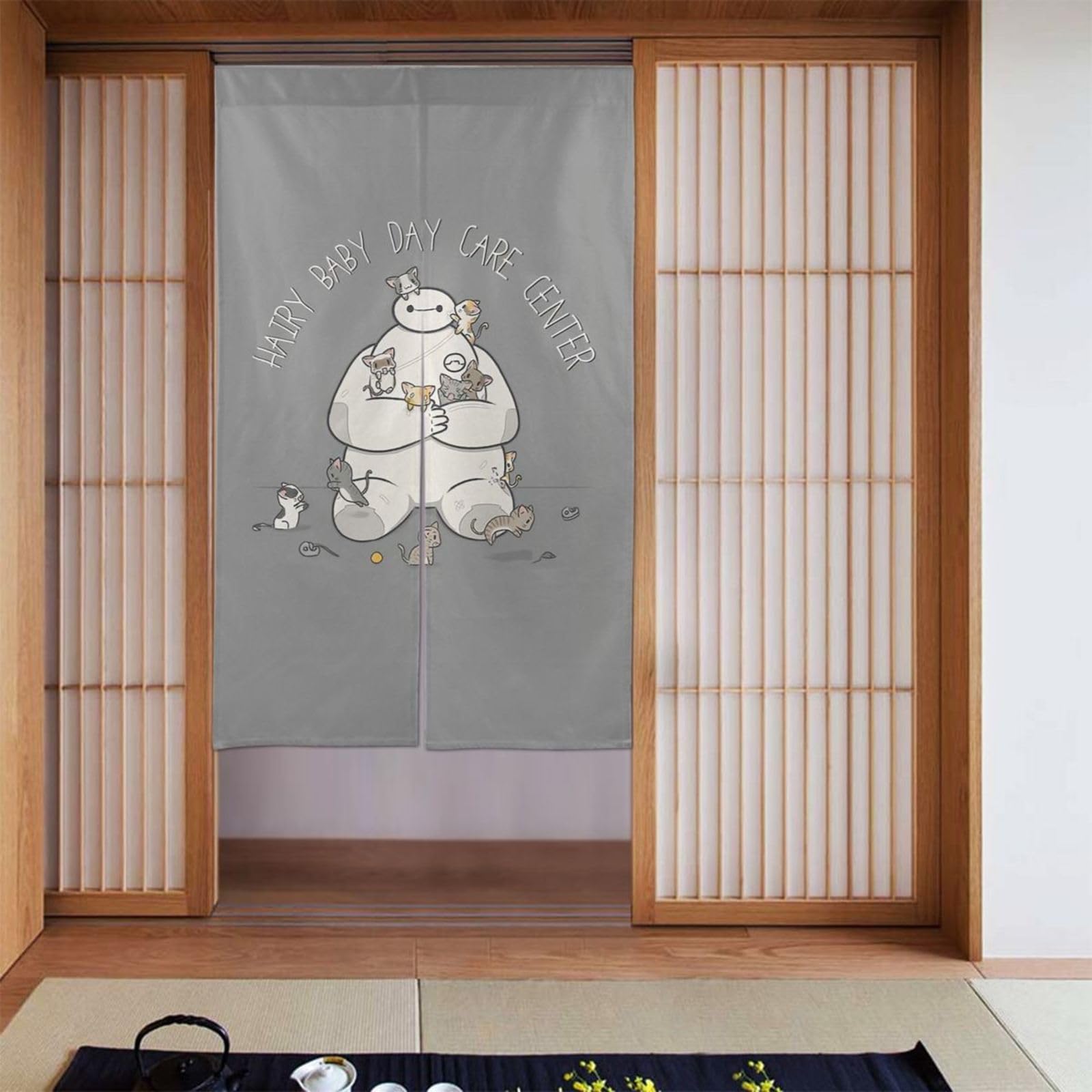 Amazon｜ベイマックス のれん おしゃれ 遮光 目隠し 暖簾 間仕切り