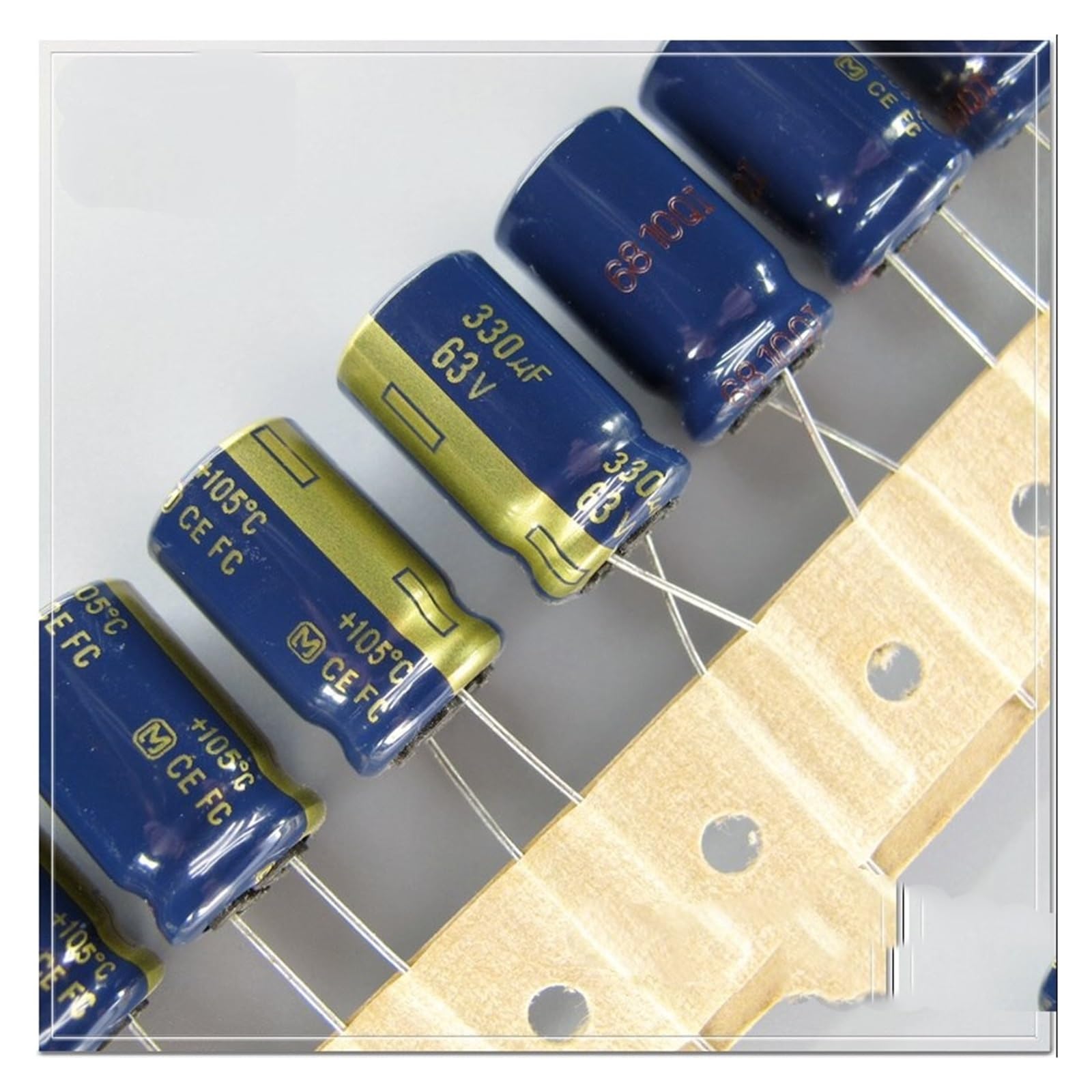 Condensateur 330uF 63V électrolytique radial pour réparation alimentation et audio, 10pcs