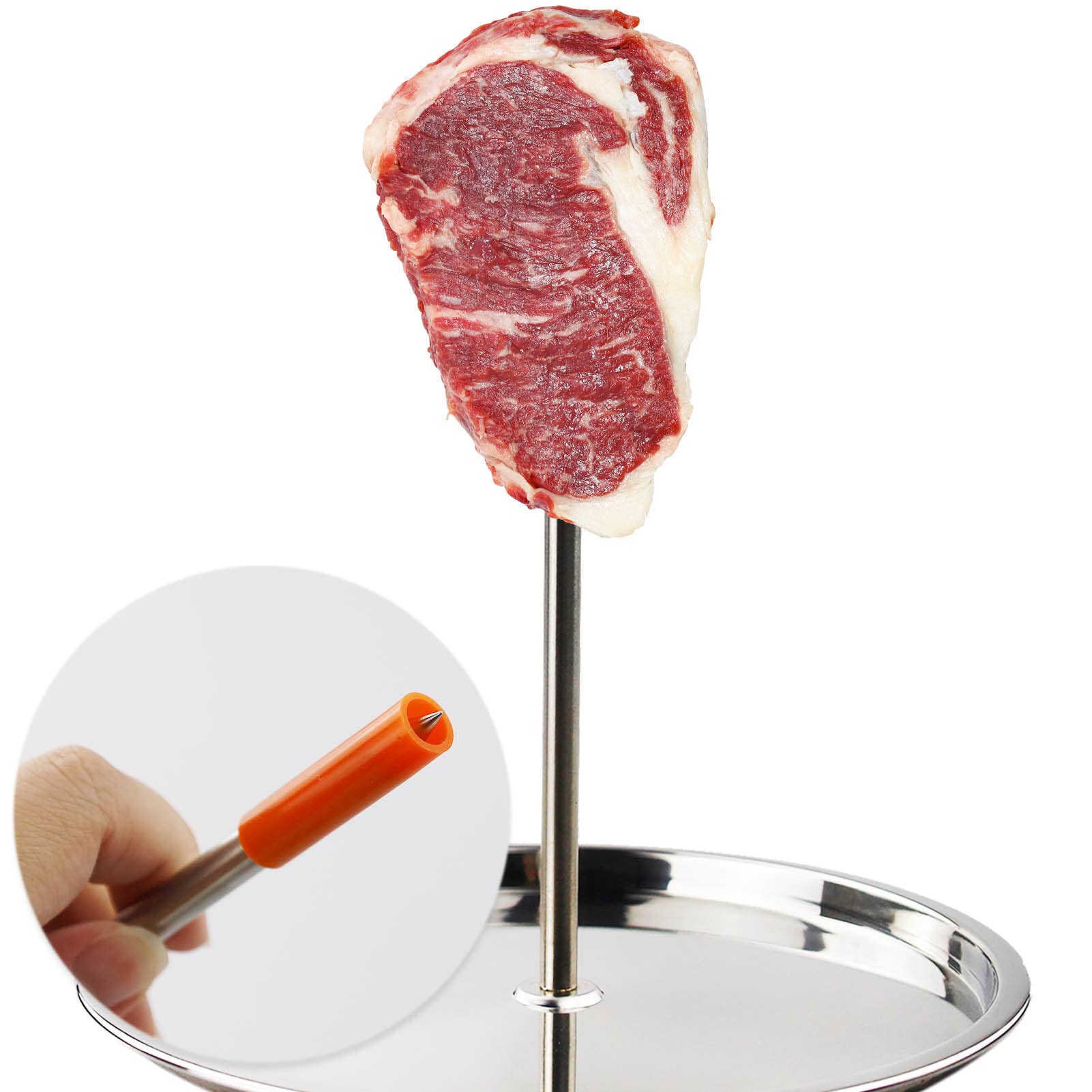 Brochette Verticale De BBQ, Gril De Brochette De Barbecue D'acier