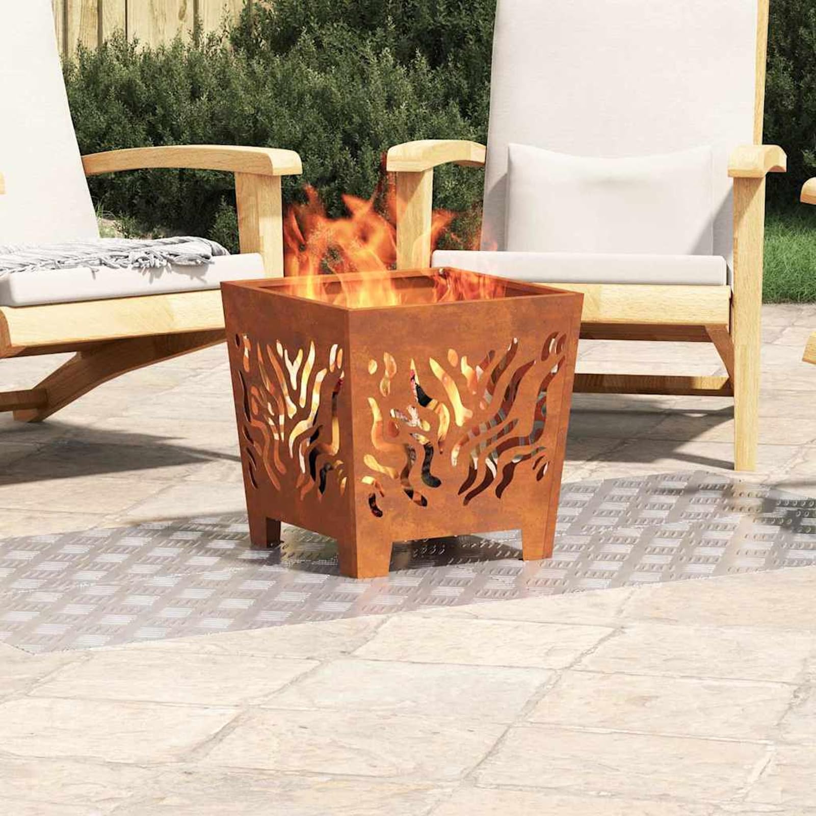 ATOMSTACK MAKER Treppe Tritt Rechtwinklig Aluminium 80x40 cm – Rutschfeste Anti-Rutsch-Treppenstufe für Innen & Außen, Büro, Haus, Garten & Treppenhaus – 4er Set