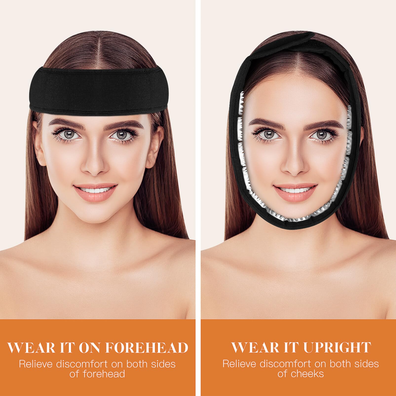 VALICLUD 3pcs Head Wrap Pressure Point Mat Head Wrap Belt Acupuncture Massage Belt Headband for Muscle Stress Relaxation