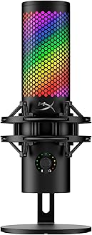 QuadCast 2 S – USB Microphone, with RGB Lighting, Streaming and Podcasting, with On-Board Controls, LED Lighting, Removable Shock Mount, PC, Mac, USB-C - Black
