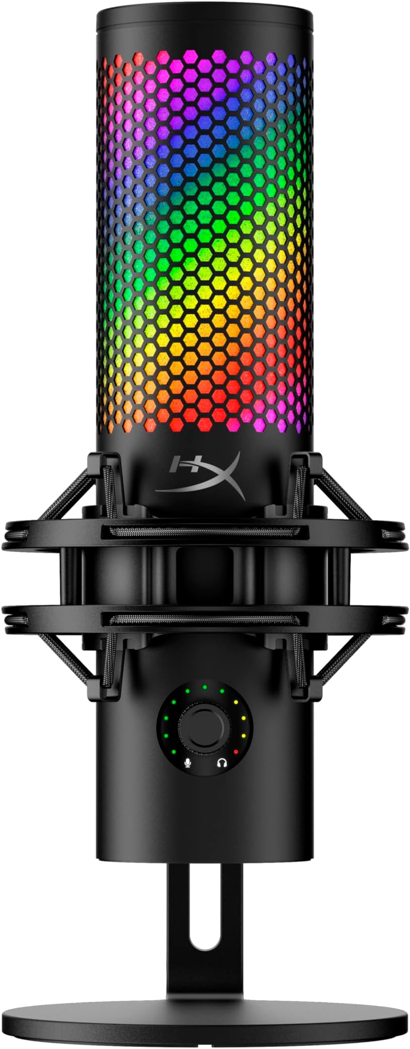 QuadCast 2 S – USB Microphone, with RGB Lighting, Streaming and Podcasting, with On-Board Controls, LED Lighting, Removable Shock Mount, PC, Mac, USB-C - Black