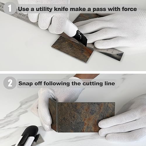 Vista 42 de AULIGET - Azulejo tipo metro de 3 x 6 pulgadas, autoadhesivo para loseta en muro, losetas de cloruro de polivinilo (PVC) grueso para muro