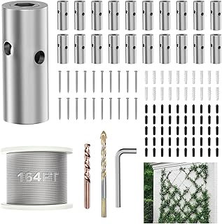 Wire Trellis for Climbing Plants Outdoor, 20 Set Wall Trellis Kit with 1...