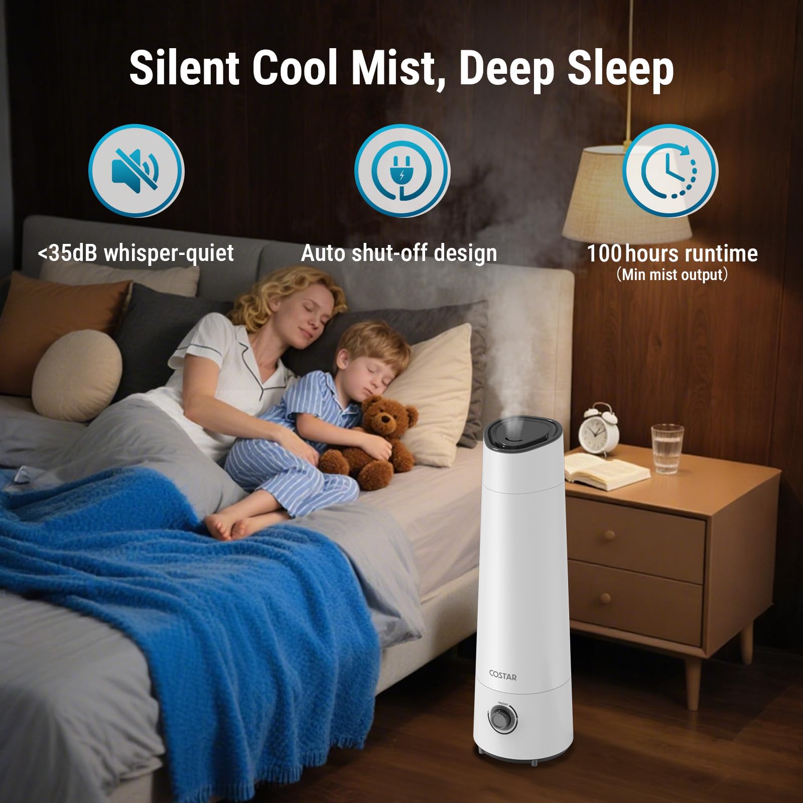 COSTAR Ultrasonic Humidifier - 6L Cool Mist -6