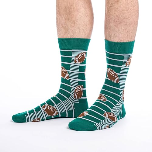 Miniatura 2 de Good Luck Sock - Calcetines para hombres adultos con la bandera estadounidense y los presidentes, Fútbol
