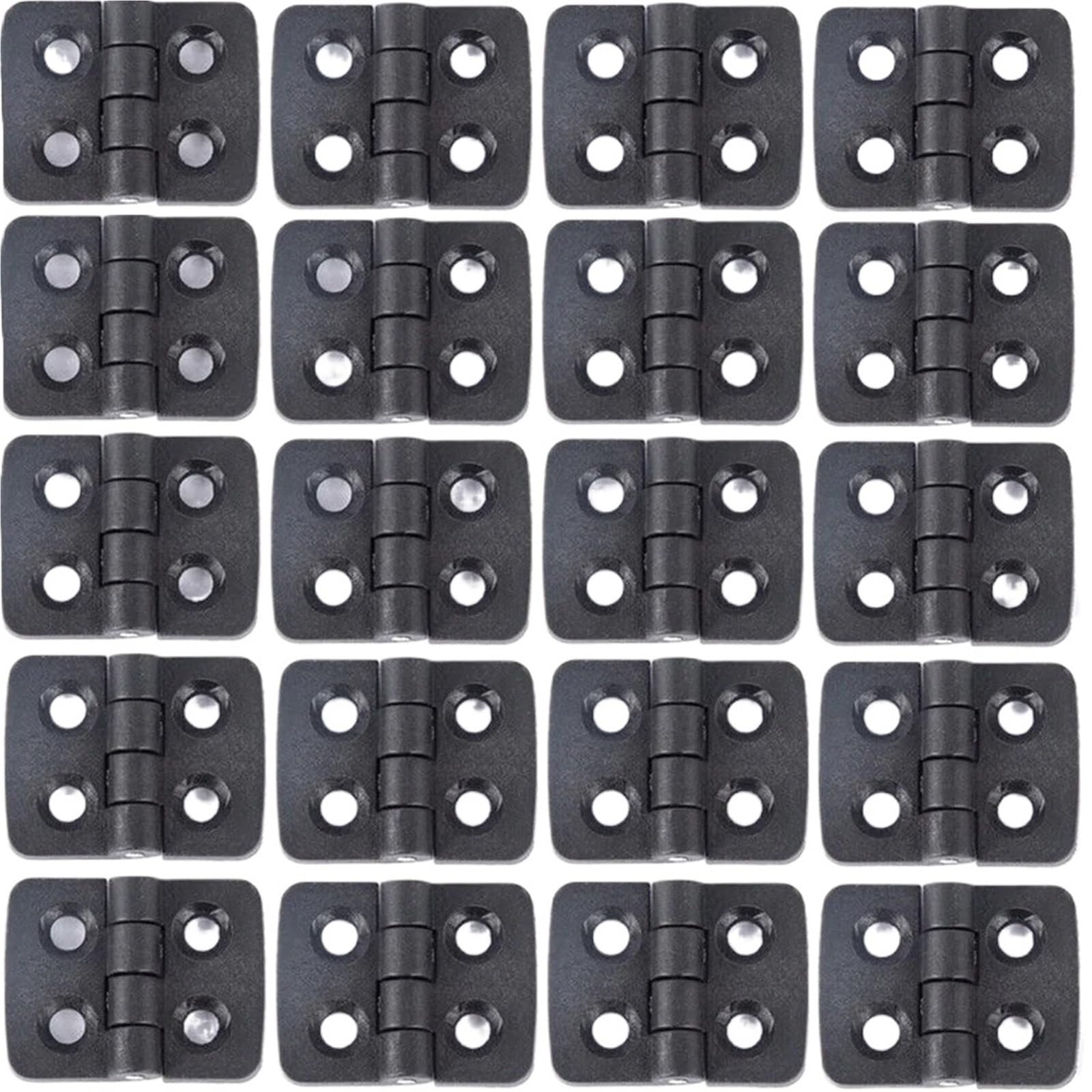 Huwoyg Black-20Pcs 10/20Pcs Door Hinges Nylon Plastic Butt Window For Electric Box Cabinet Industrial Bearing Hinge For Gate(Black-20Pcs)