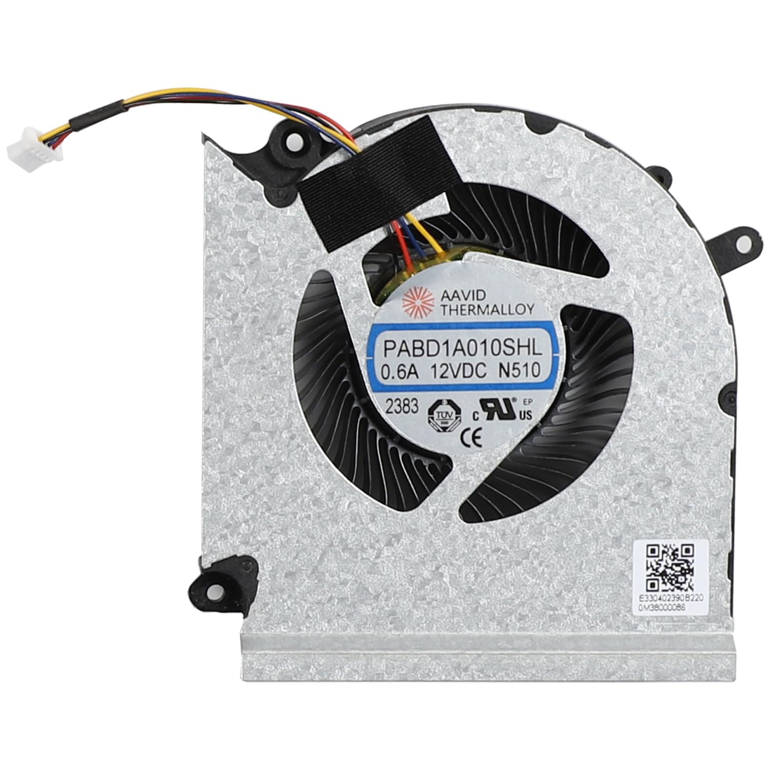 CPU and GPU Cooling Fan Replacement for MSI Raider GE68 GE68HX Vector GP68 GP68HX HX MS-15M1 MS-15M2 Series PABD1A010SHR-N509 PABD1A010SHL-N510 DC12V 0.6A Fan