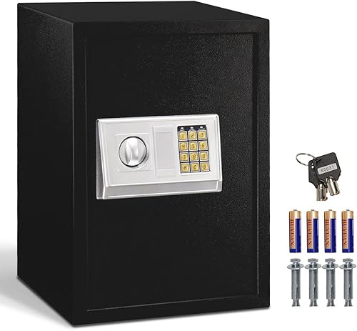 Giantex Caja fuerte electrónica digital grande cerradura teclado seguridad oficina casa hotel arma capacidad 1.8 pies cúbicos