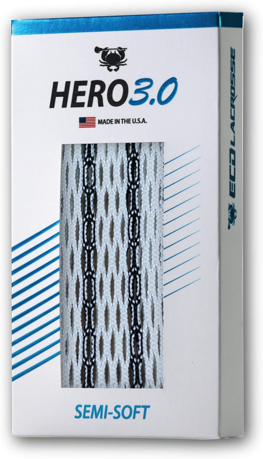 ECD Lacrosse Hero 3.0 Mesh - Semi Soft - Red Storm Striker : Sports & Outdoors