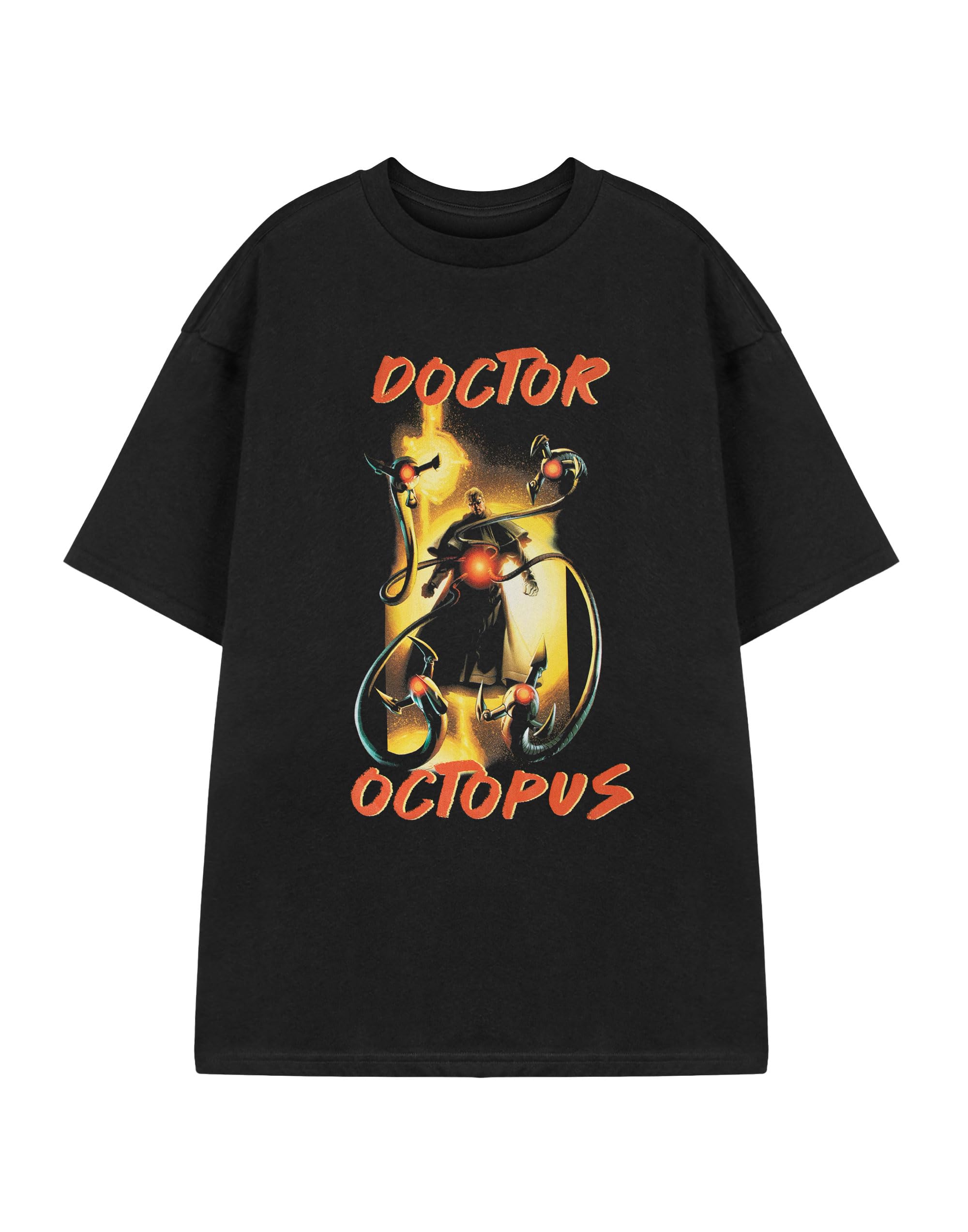 Marvel Doctor Octopus Black T-Shirt - Men's Short Sleeve Cotton Graphic Tee - Size M