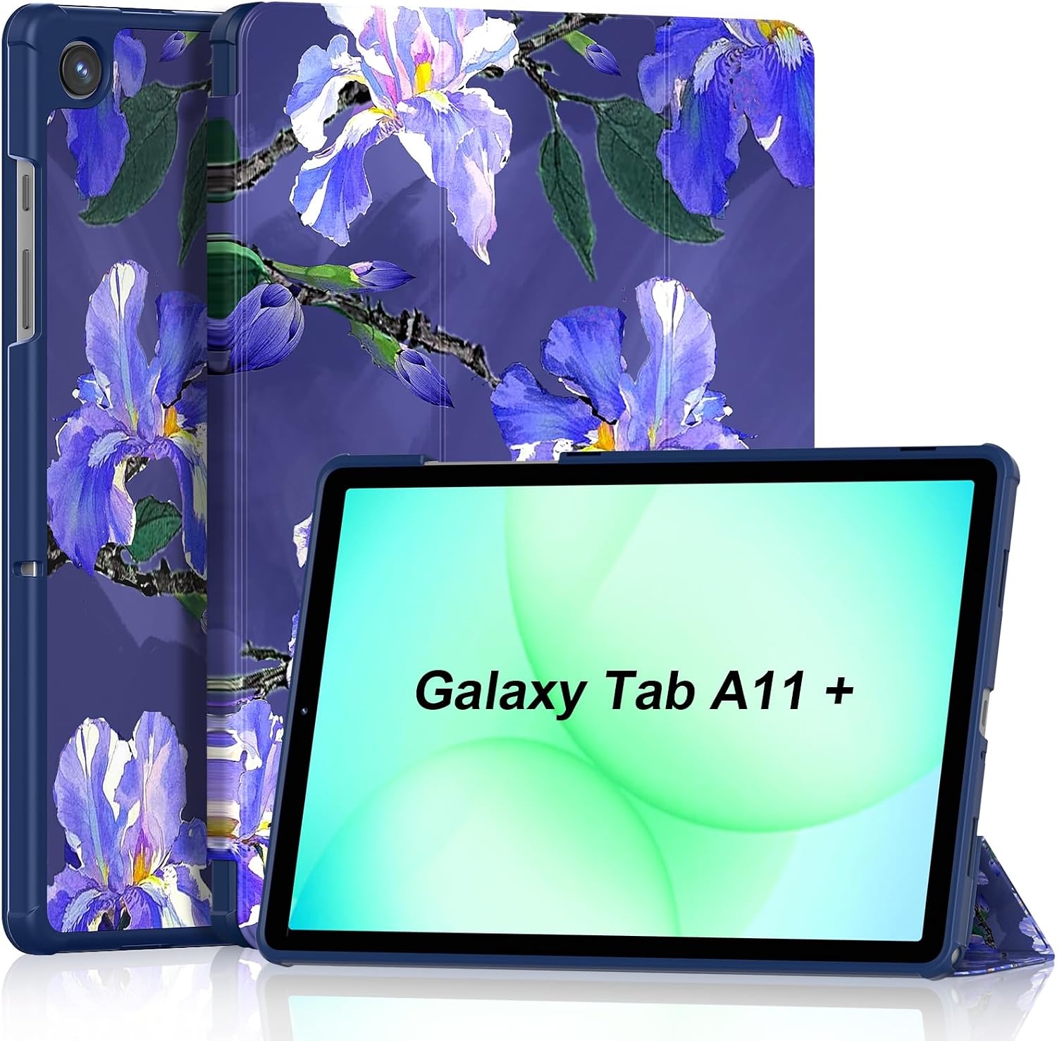 All-New Case for Galaxy Tab A11+/A9+ Plus 11 Inch 2026/2023 Flower