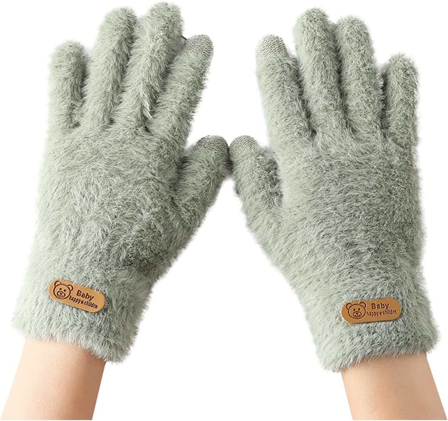 MAGIC Thick Gloves Winter Winter Touchs Touchs Gloves Autumn Skiing Fall Screen Screen Warm Women's Gloves Outdoor Gloves_Pack Of 01(Free Size,Green)-image-5