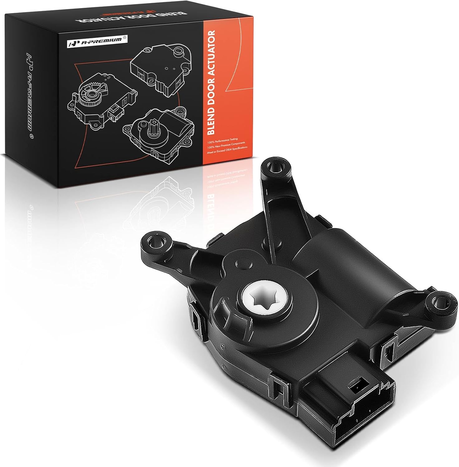 A-Premium HVAC Heater Blend Door Actuator, Compatible with Volkswagen Passat 2012-2018 Sedan, Main, Mode Actuator, Replace# 561907511