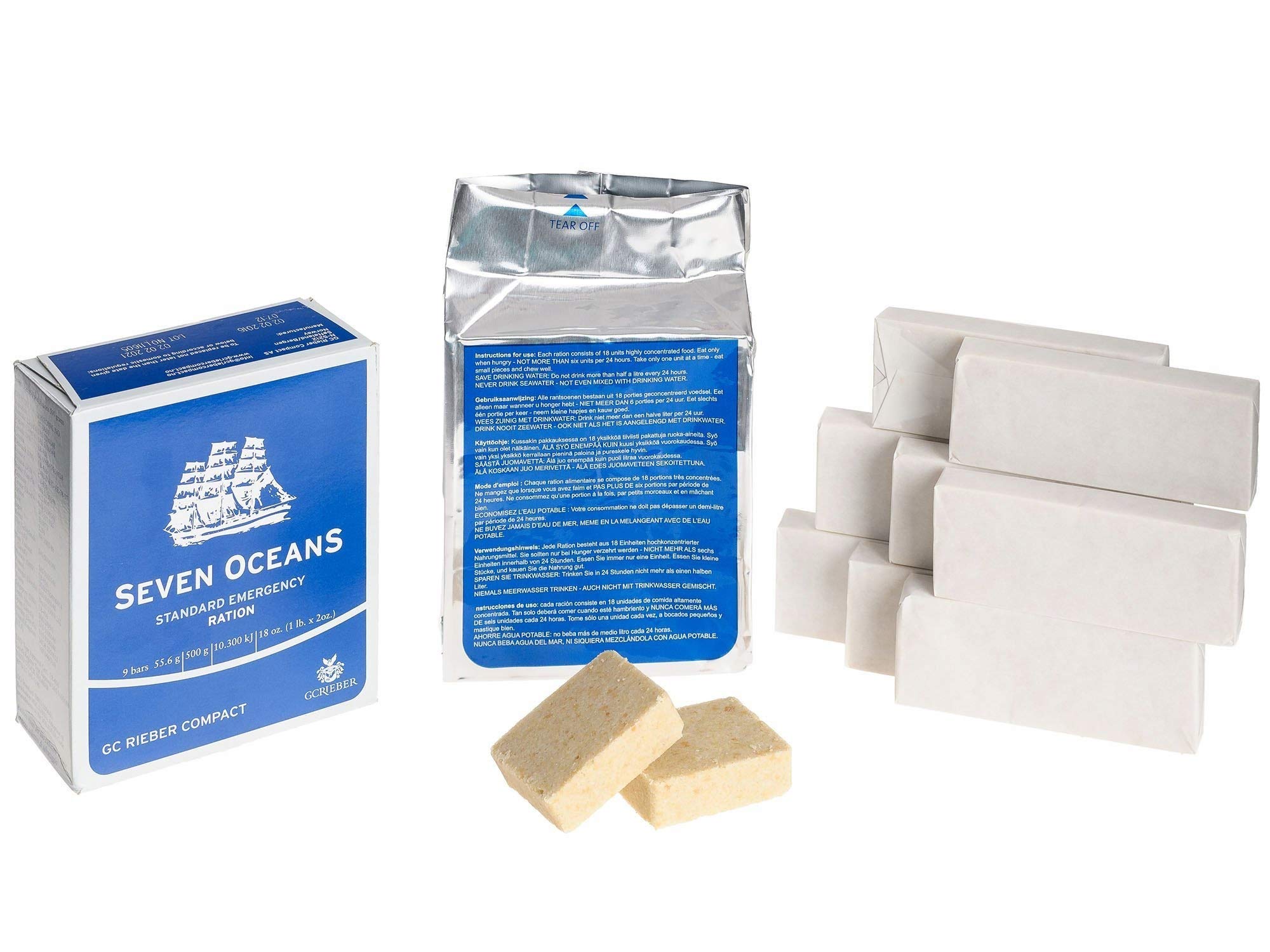 х5 Seven Oceans Emergency Food Supplies Ration MRE Meal Ready To Eat Genuine