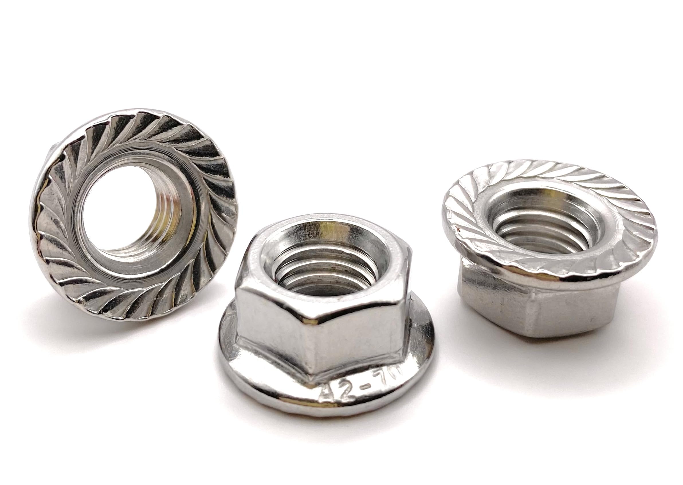 Dadi Autofrenanti In Acciaio INOX M2,5 - Set Da 50 Pezzi Con Anello In Nylon - Foto 9