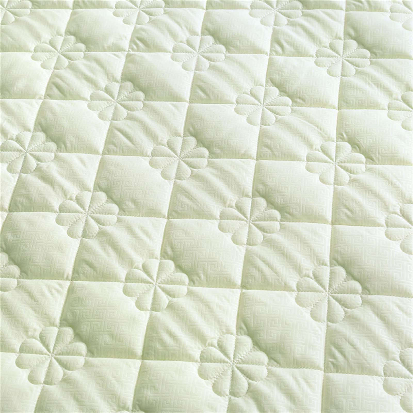 Protector Colchon, Home Protector de Colchón Acolchado, Cubrecolchón, De Fibra, Transpirable, Confortable, Cubre Colchón (Amarillo-1,Delgada 150x200cm)