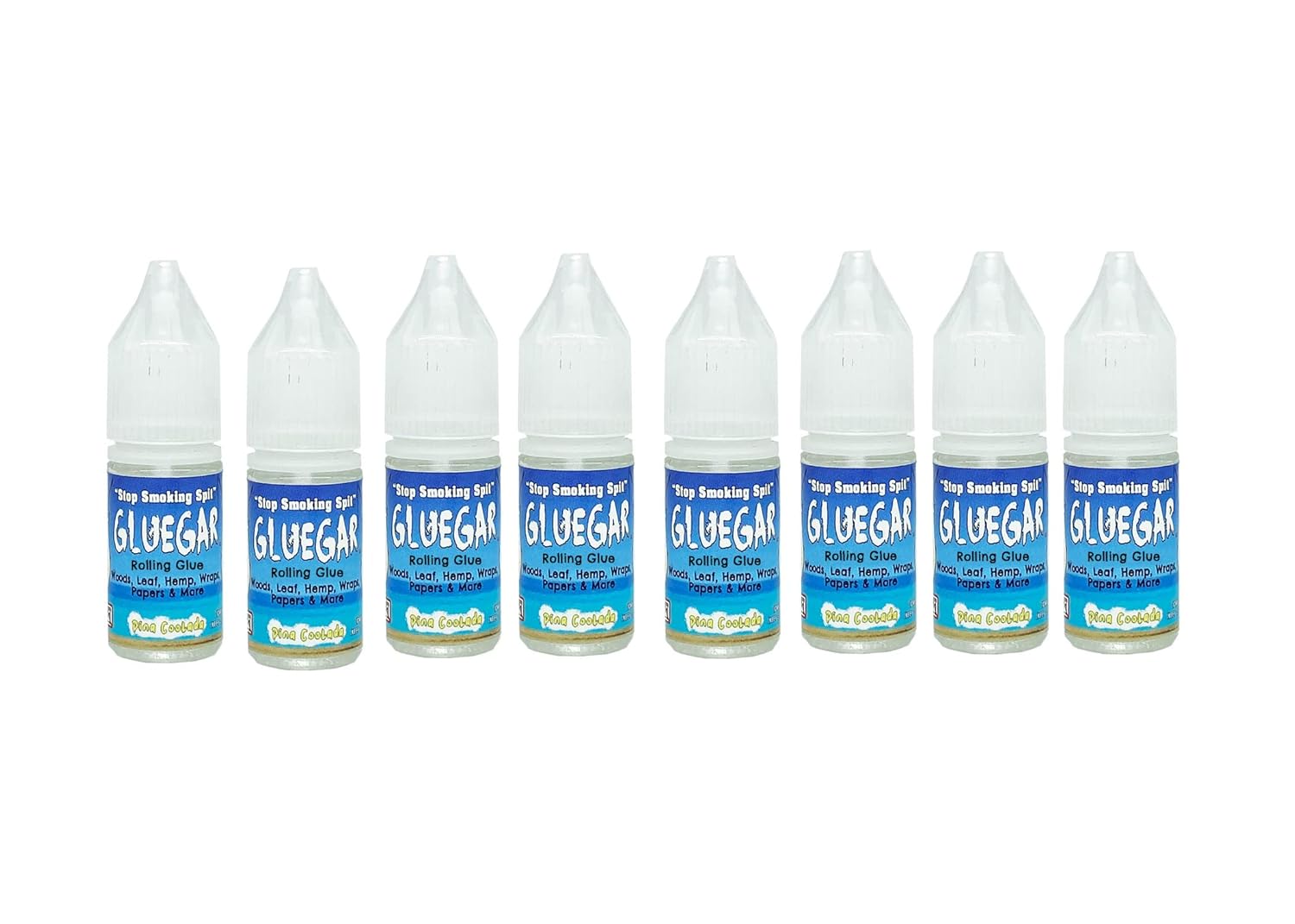 GlueGar- Rolling Glue 10 ML Squeeze Bottle (8 Pack Pina Coolada)