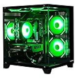 Gaming PC Desktop Computer,Core i5 14400F Gaming Computer RTX 5060,32GB RAM 1TB SSD,ARGB Fan,Prebuilt Gaming PC Tower for Office