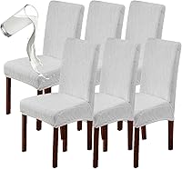 Vista 20 de Genina Fundas impermeables para sillas Parsons de comedor, fundas elásticas para sillas Parsons para comedor, cocina, funda protectora para silla