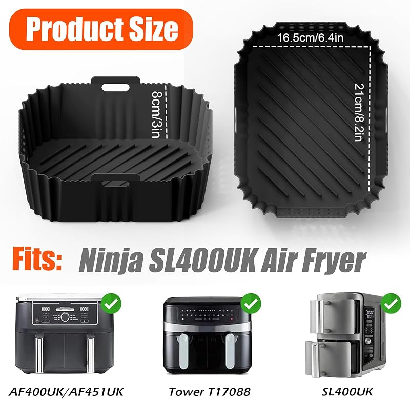Dreaku Ninja légfryer szilikon forma készlet XL SL400EU AF400EU AF300EU